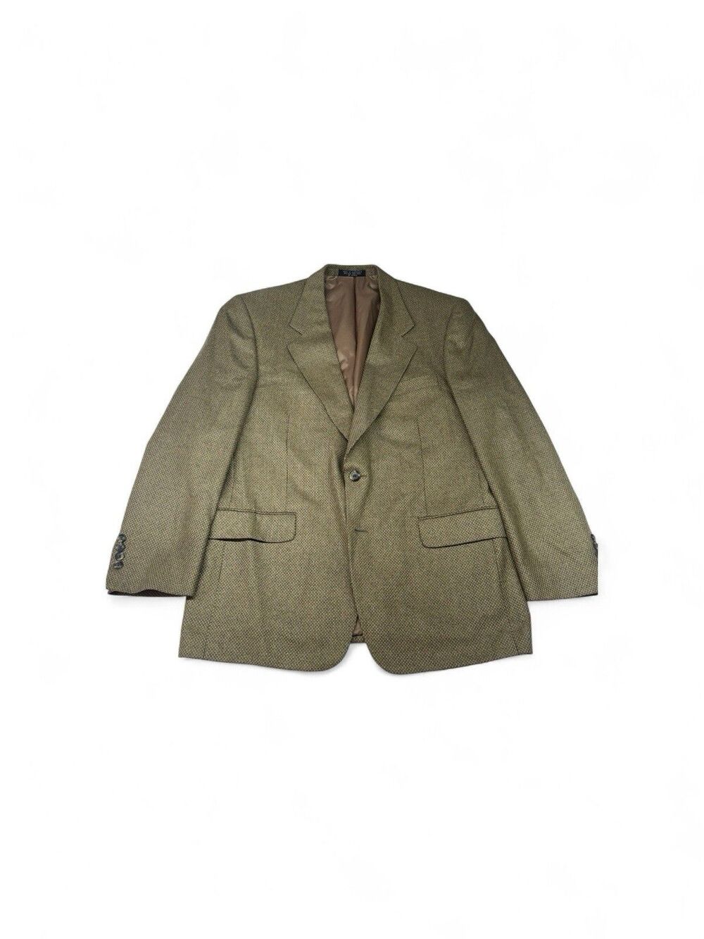 Jones New York Mens 42R Brown Herringbone Blazer Sport Coat Classic Heritage
